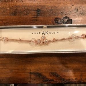 Anne Klein Rose Gold Charm Bracelet